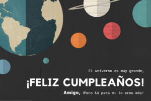 Tarjeta de cumpleaños para un amigo